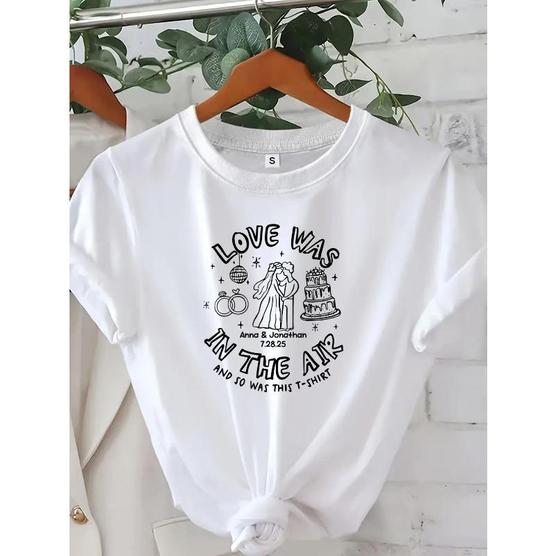 European sizes Wedding T-Shirt , Personalized Love Was in the Air Design with Bride & Groom Illustration S белый
European sizes Wedding T-Shirt , Personalized Love Was in the Air Design with Bride & Groom Illustration S белый