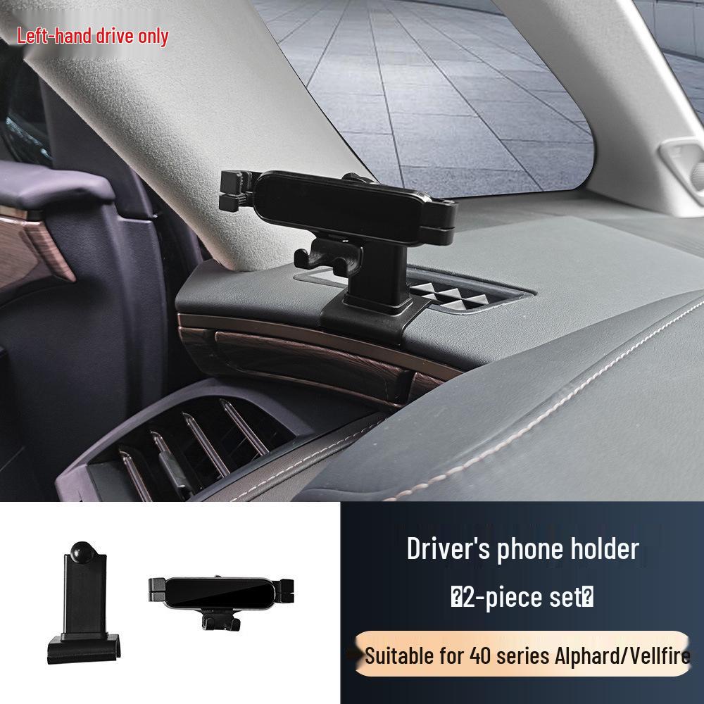Fits 2023 Toyota Alphard/Vellfire 40 Series Dashboard Phone Holder.
Fits 2023 Toyota Alphard/Vellfire 40 Series Dashboard Phone Holder.