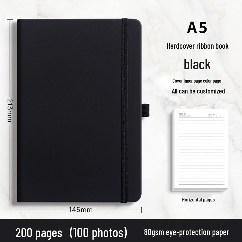 A5 Custom Solid Color Strap Notebook - Student & Office Diary Journal
A5 Custom Solid Color Strap Notebook - Student & Office Diary Journal