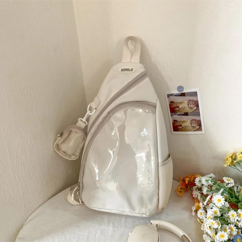 Casual Travel Transparent Zipper Shoulder Bag Vintage Women All Match Simple Ita Bag Y2K Girls Fashion Crossbody Bags Handbags
Casual Travel Transparent Zipper Shoulder Bag Vintage Women All Match Simple Ita Bag Y2K Girls Fashion Crossbody Bags Handbags