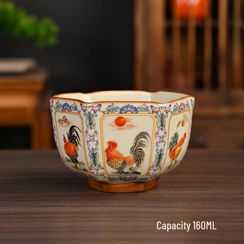 Deou Xingguang Золотой Петух Эмалевая Шестигранная Чайная Чашка
Deou Xingguang Золотой Петух Эмалевая Шестигранная Чайная Чашка