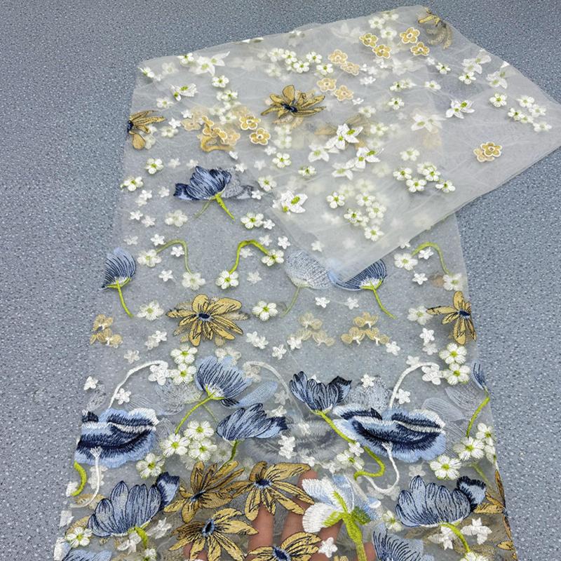 1 Yards Flower Embroidery Fabric Soft Tulle Nigerian Lace Fabrics Bridal Wedding Dress Cheongsam Prom Dress Applique Crafts 1Yard
1 Yards Flower Embroidery Fabric Soft Tulle Nigerian Lace Fabrics Bridal Wedding Dress Cheongsam Prom Dress Applique Crafts 1Yard
