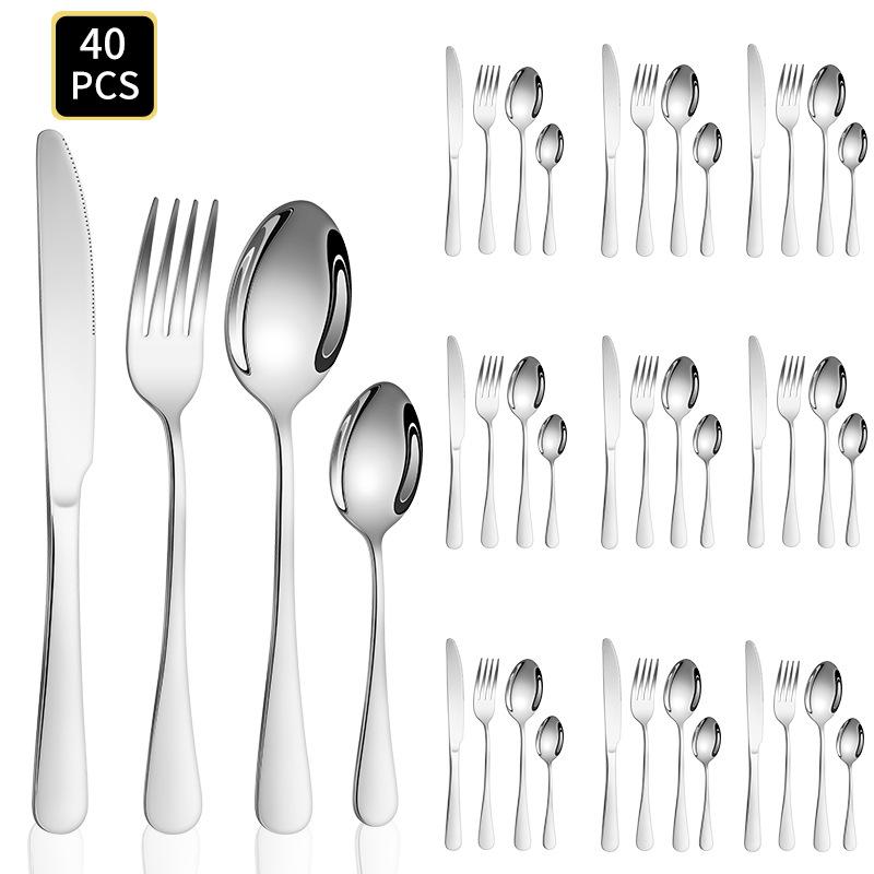 Посуда из нержавеющей стали, 4 основных предмета, нож, вилка и ложка для стейка, набор из 40 предметов, подарочный набор
Посуда из нержавеющей стали, 4 основных предмета, нож, вилка и ложка для стейка, набор из 40 предметов, подарочный набор