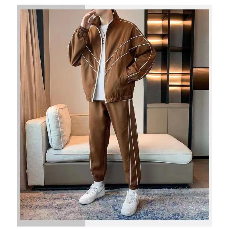 Spring Autumn Casual Sports Suit for Male Teenagers Korean Style Handsome Trendy Student Loose Jacket L коричневый
Spring Autumn Casual Sports Suit for Male Teenagers Korean Style Handsome Trendy Student Loose Jacket L коричневый