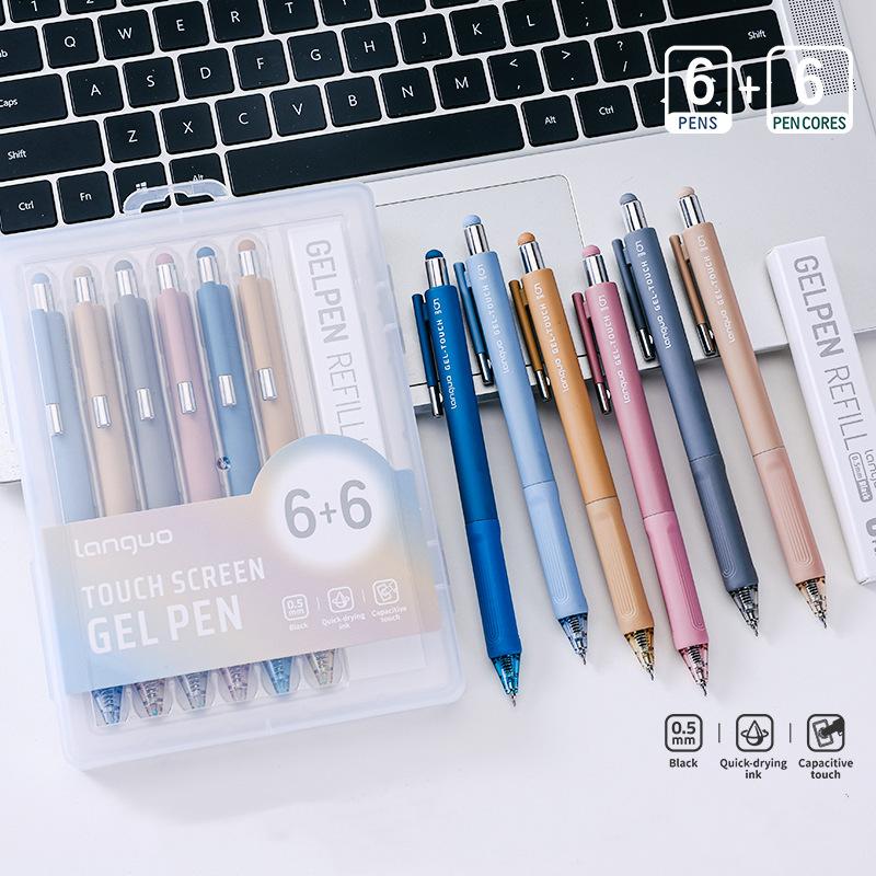 Multifunctional Touchscreen Pen 0.5mm Nib Black Ink Gel Pen Touch Function Student Writing Signing Pen Office Stationery Supplie
Multifunctional Touchscreen Pen 0.5mm Nib Black Ink Gel Pen Touch Function Student Writing Signing Pen Office Stationery Supplie