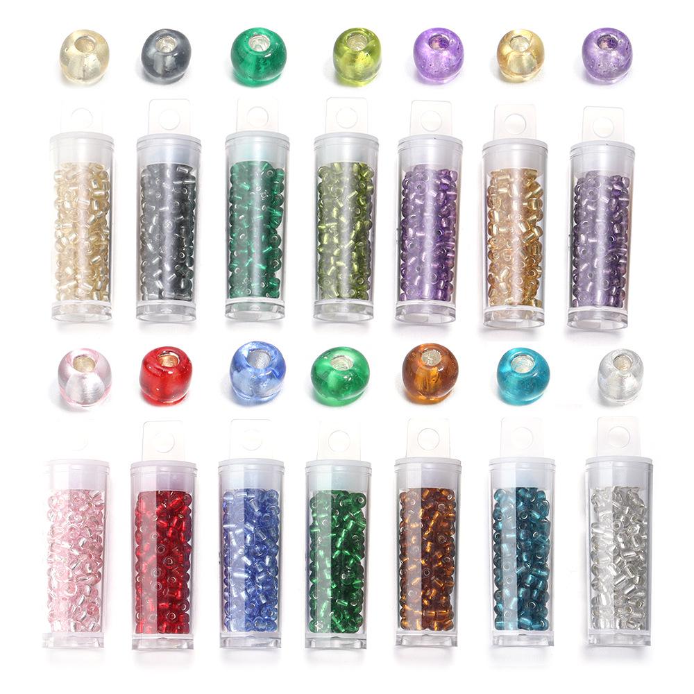 Silver-Lined Glass Seed Beads: 4mm, Colored Core, DIY Bracelet Materials Diameter ~4mm, Hole 1.2mm
Silver-Lined Glass Seed Beads: 4mm, Colored Core, DIY Bracelet Materials Diameter ~4mm, Hole 1.2mm