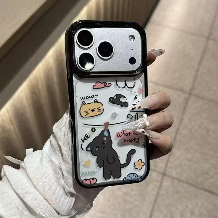 Graffiti Black Cat Apple 17ProMax Phone Case, Black Frame, Large Hole, Hard Shell, Compatible with 15, 14, 16Pro, and 13. iPhone 12 Mini
Graffiti Black Cat Apple 17ProMax Phone Case, Black Frame, Large Hole, Hard Shell, Compatible with 15, 14, 16Pro, and 13. iPhone 12 Mini