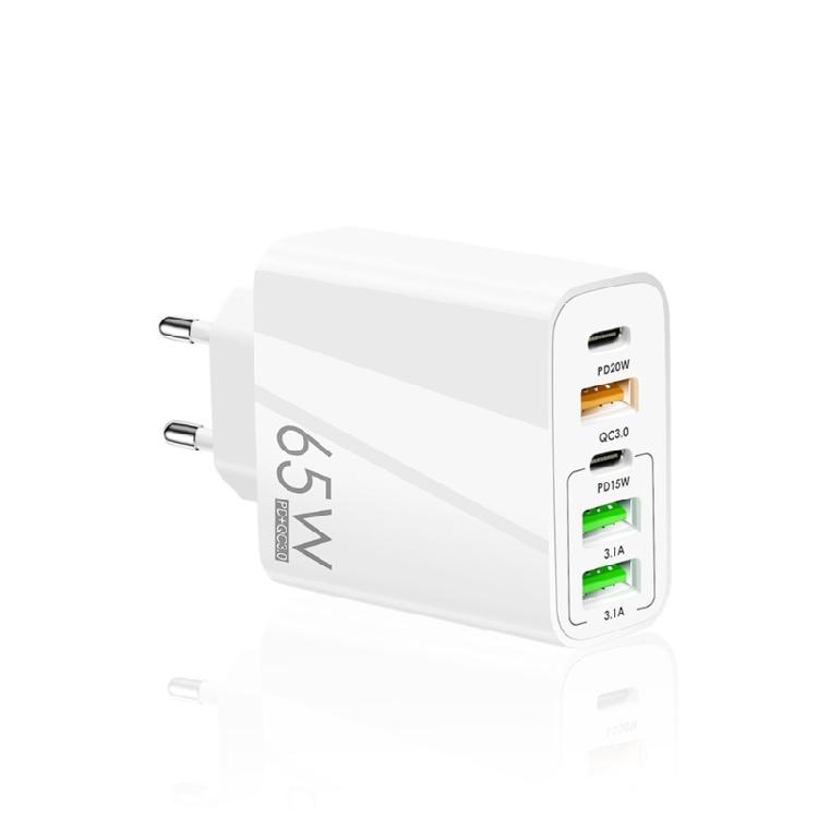 Multi-port Charger Block 65W Fast Charging Adapter Plug AC100-240V Wide Voltage 1 білий
Multi-port Charger Block 65W Fast Charging Adapter Plug AC100-240V Wide Voltage 1 білий