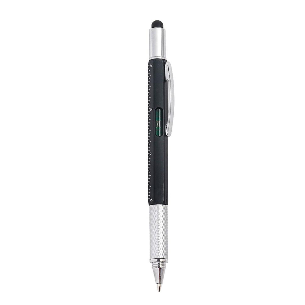 6 In 1 Multifunction Ballpoint Pen Touch Screen Stylus Capacitive Pen With Screwdriver Ruler Levelgauge Refillable Pencil Tools чорний
6 In 1 Multifunction Ballpoint Pen Touch Screen Stylus Capacitive Pen With Screwdriver Ruler Levelgauge Refillable Pencil Tools чорний