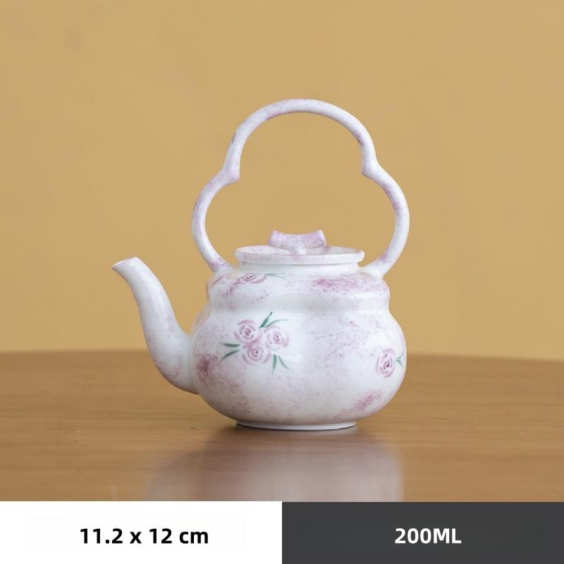 200ML Pure hand-painted Pink Rose Teapot Women Tea Set Pumpkin Teapot Household Teapot Kungfu Tea Set Kettle
200ML Pure hand-painted Pink Rose Teapot Women Tea Set Pumpkin Teapot Household Teapot Kungfu Tea Set Kettle
