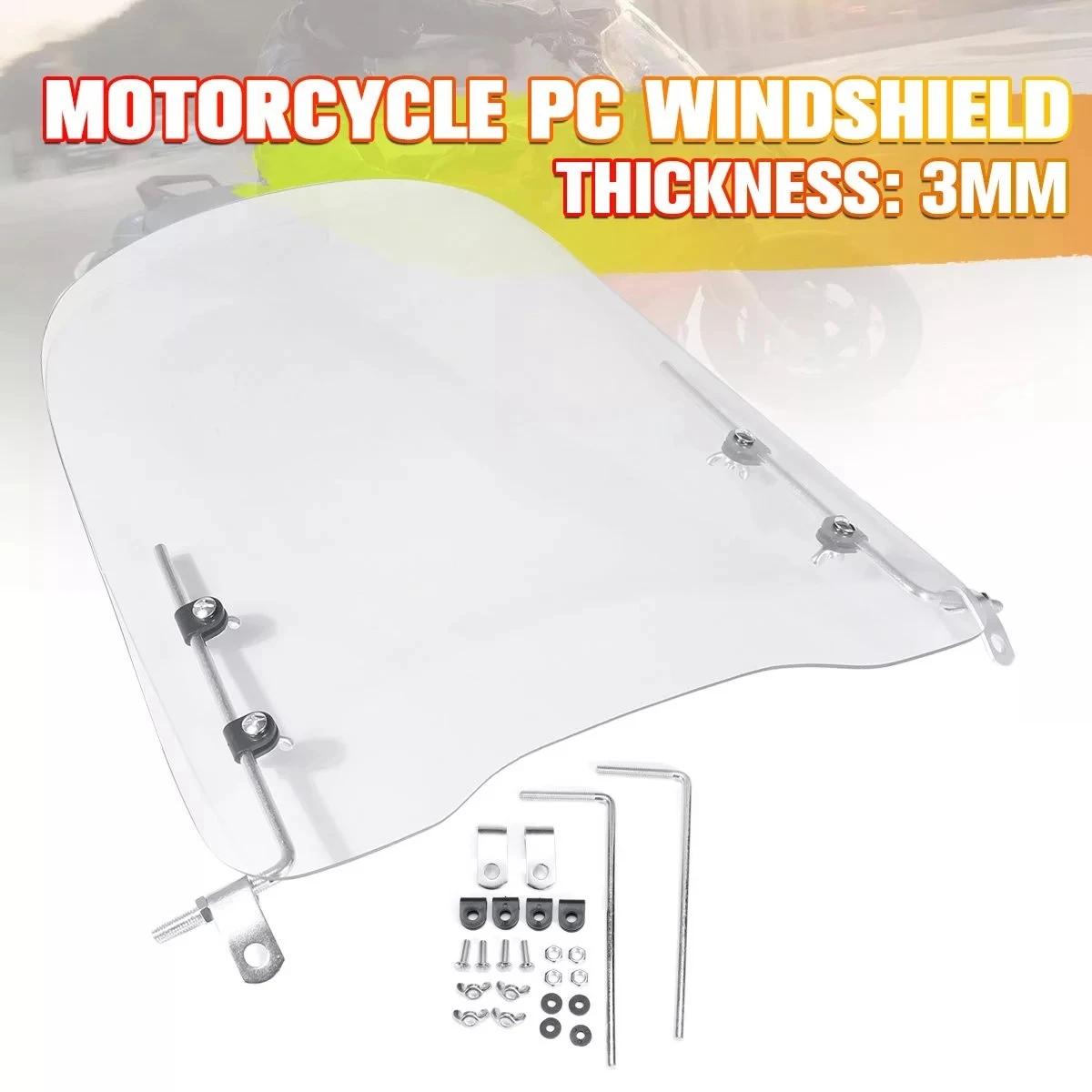 Universal Motorcycle Clear PC Windshield Wind for Motorbike ATV Windshields Wind Screen Deflector Protector
Universal Motorcycle Clear PC Windshield Wind for Motorbike ATV Windshields Wind Screen Deflector Protector