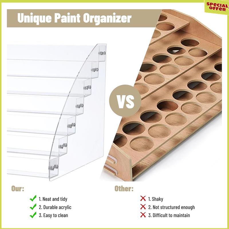 A34R 7-Tier Paint Organizer 3-Compartment Pen Holder, Acrylic Organizers, Oil Paints Tubes Ink Bottle Tool Storage NONE
A34R 7-Tier Paint Organizer 3-Compartment Pen Holder, Acrylic Organizers, Oil Paints Tubes Ink Bottle Tool Storage NONE