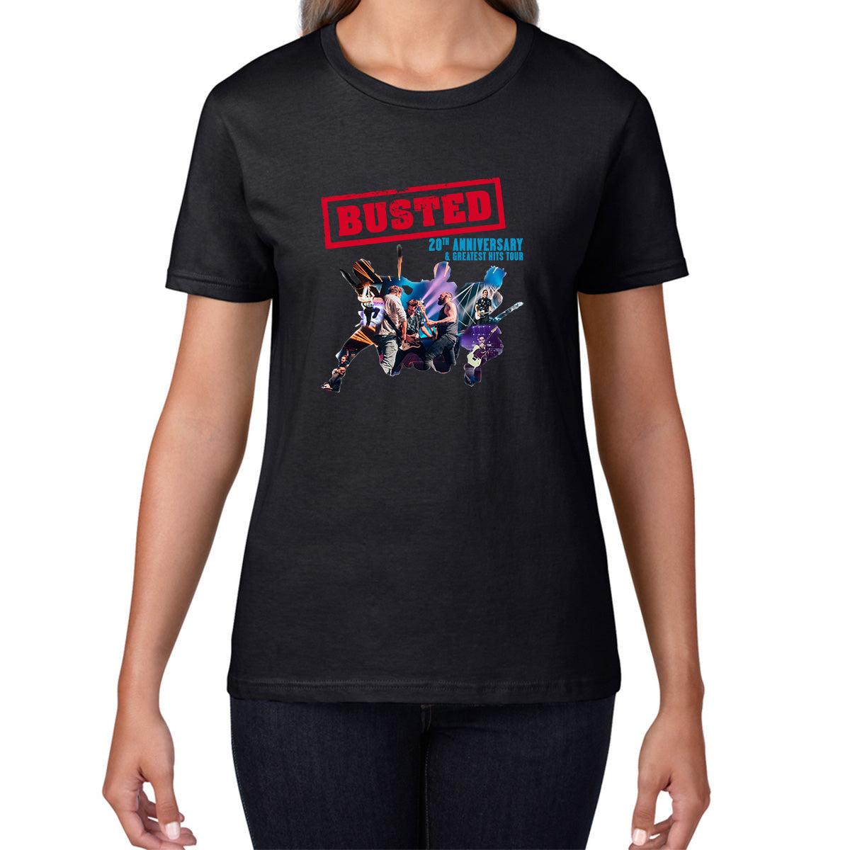 Busted 20th Anniversary & Greatest Hits Tour Busted Singers Pop Punk Music Band Womens Tee Top M
Busted 20th Anniversary & Greatest Hits Tour Busted Singers Pop Punk Music Band Womens Tee Top M