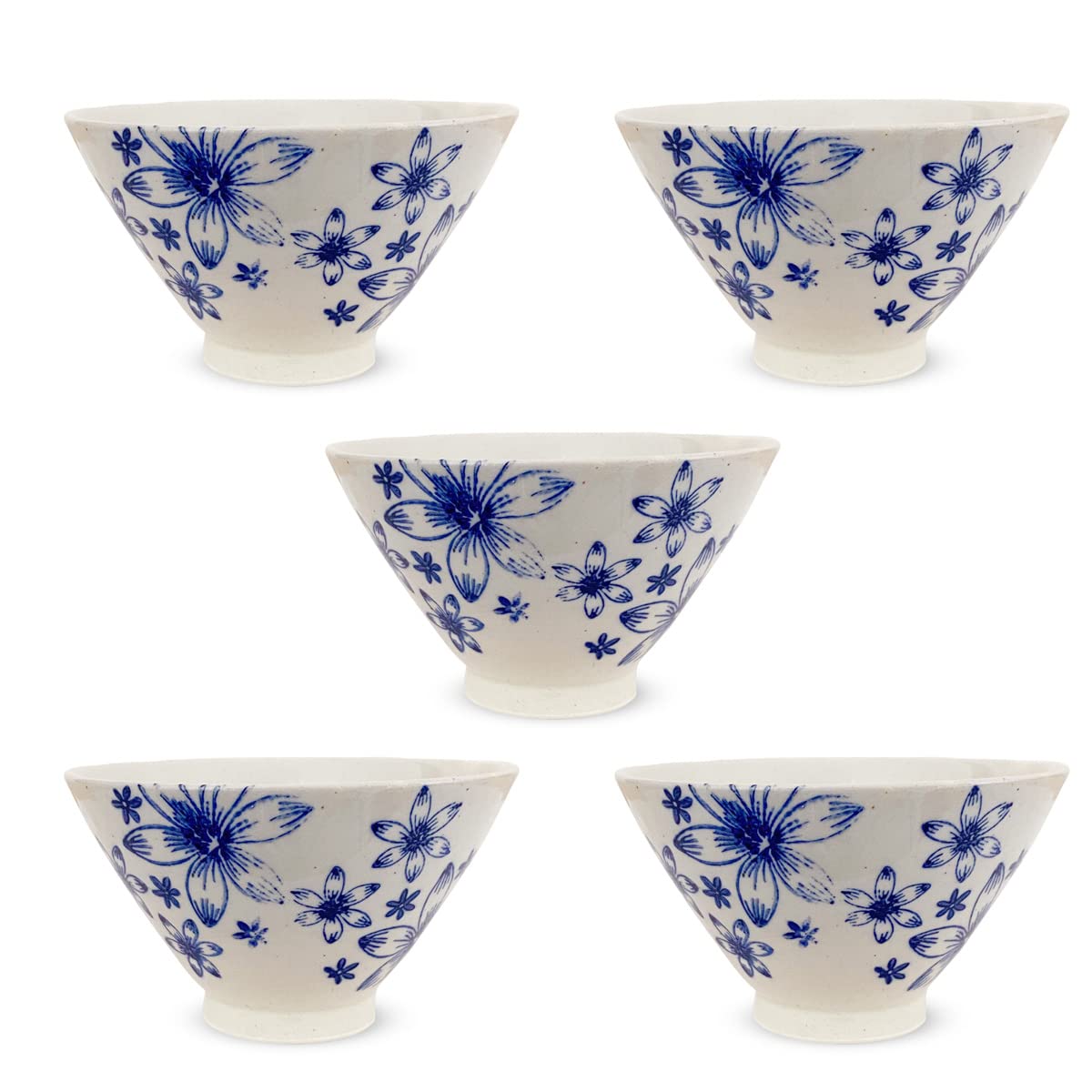 Set of 5 Tea Bowls Hasami Ware Made in Japan Art Flower Blue J-kitchens 11.5cm /170628
Set of 5 Tea Bowls Hasami Ware Made in Japan Art Flower Blue J-kitchens 11.5cm /170628