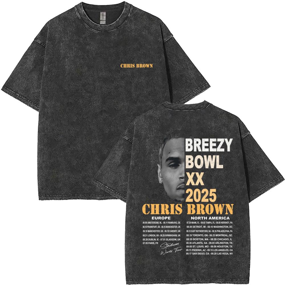 Washed Vintage Chris Brown Face Graphic Tshirt Breezy Bowl XX Tour Tshirts Men Women Hip Hop Fashion Oversized T Shirts S
Washed Vintage Chris Brown Face Graphic Tshirt Breezy Bowl XX Tour Tshirts Men Women Hip Hop Fashion Oversized T Shirts S
