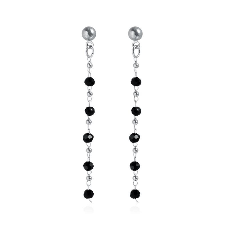 Vintage Black Crystal Beaded Double Layered Choker Neck for Women Fashion Long Tassel Earrings Bracelet Necklace Set Zircon
Vintage Black Crystal Beaded Double Layered Choker Neck for Women Fashion Long Tassel Earrings Bracelet Necklace Set Zircon