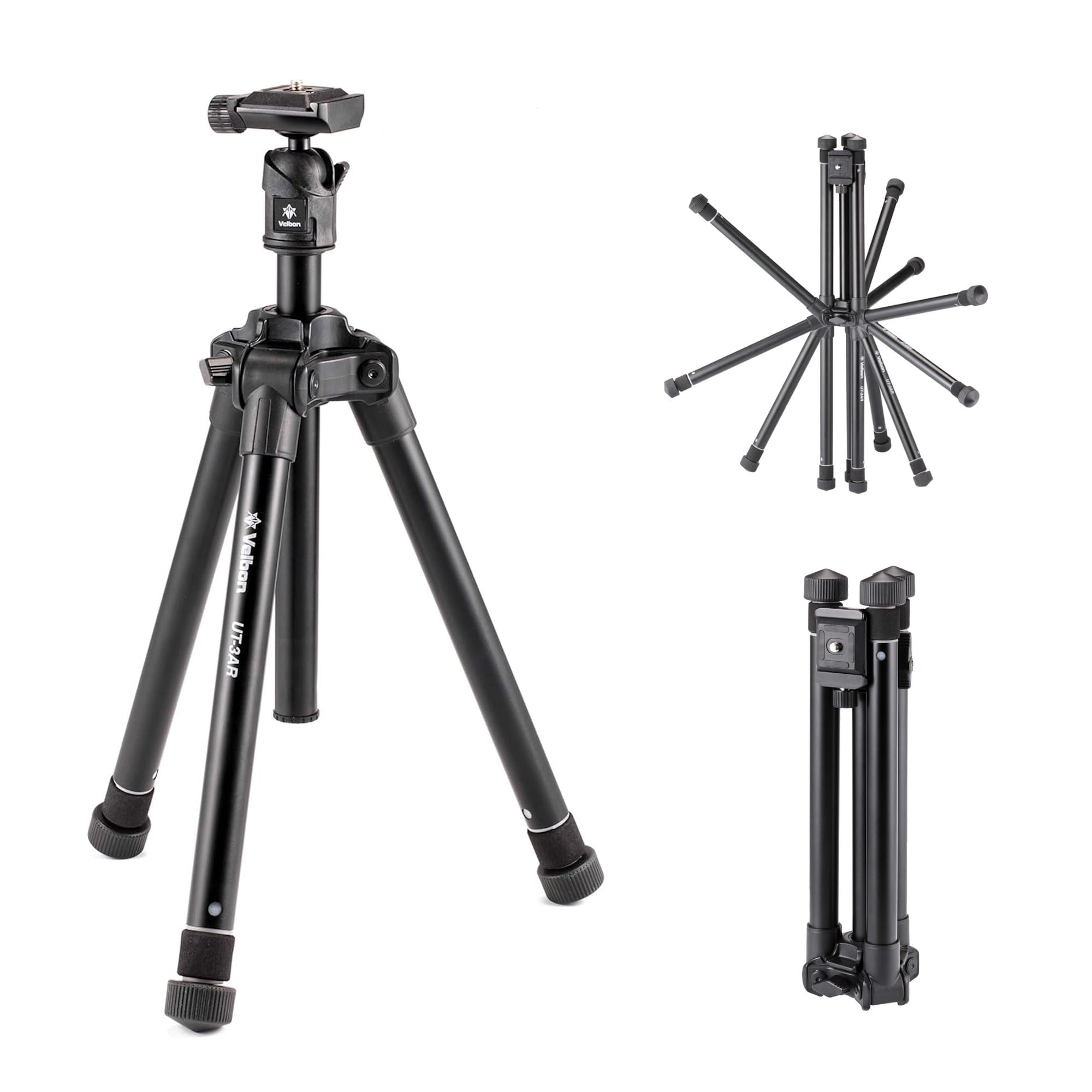 Velbon Travel Tripod for Tripod Case ULTREK 5 Ultra Total Reduced Leg Free Aluminum 437006 Cameras, Included, UT-3AR Stages, Lock, Height 135.5cm, чорний
Velbon Travel Tripod for Tripod Case ULTREK 5 Ultra Total Reduced Leg Free Aluminum 437006 Cameras, Included, UT-3AR Stages, Lock, Height 135.5cm, чорний