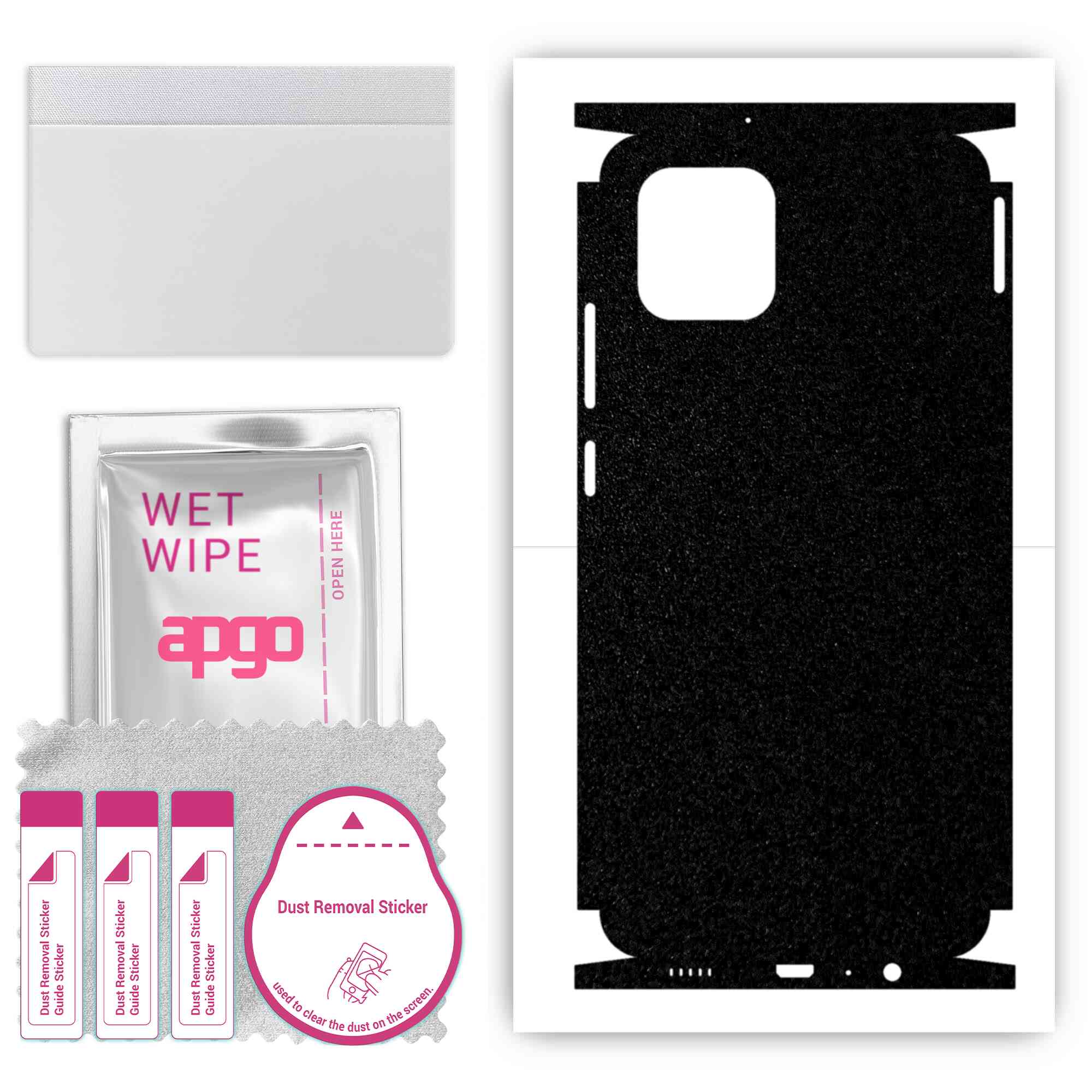 apgo Protective Skin Sticker for the back+sides compatible with Samsung Galaxy A03, Full Wrap Film, Foil, Vinyl - Pattern Matte Black
apgo Protective Skin Sticker for the back+sides compatible with Samsung Galaxy A03, Full Wrap Film, Foil, Vinyl - Pattern Matte Black