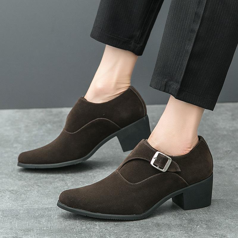 Men s shoes large size new leather shoes fashion platform casual leather shoes trend retro high heels leather shoes foreign trade 37
Men s shoes large size new leather shoes fashion platform casual leather shoes trend retro high heels leather shoes foreign trade 37