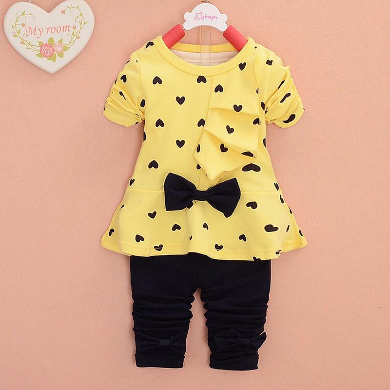 Joliannss Baby Clothing Sets Heart-shaped Print Bow Cute 2PCS Kids Set T Shirt + Pants 110 жовтий
Joliannss Baby Clothing Sets Heart-shaped Print Bow Cute 2PCS Kids Set T Shirt + Pants 110 жовтий
