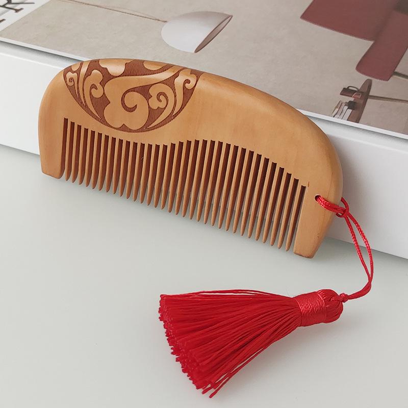 Women s Anti-static Peach Wood Hair Comb with Sandalwood for Portable Head Meridian Massage
Women s Anti-static Peach Wood Hair Comb with Sandalwood for Portable Head Meridian Massage