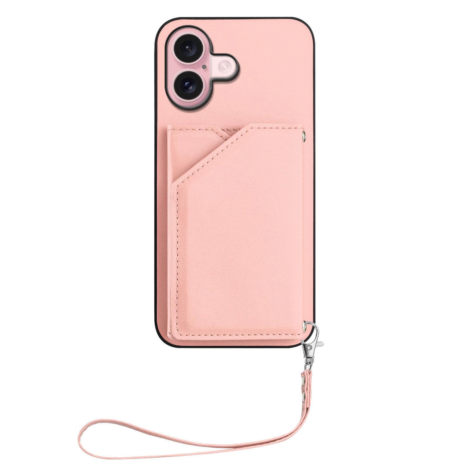 For iPhone 16 Case Card Holder Kickstand Skin-Touch Phone Cover with Wrist Strap Light Purple
For iPhone 16 Case Card Holder Kickstand Skin-Touch Phone Cover with Wrist Strap Light Purple
