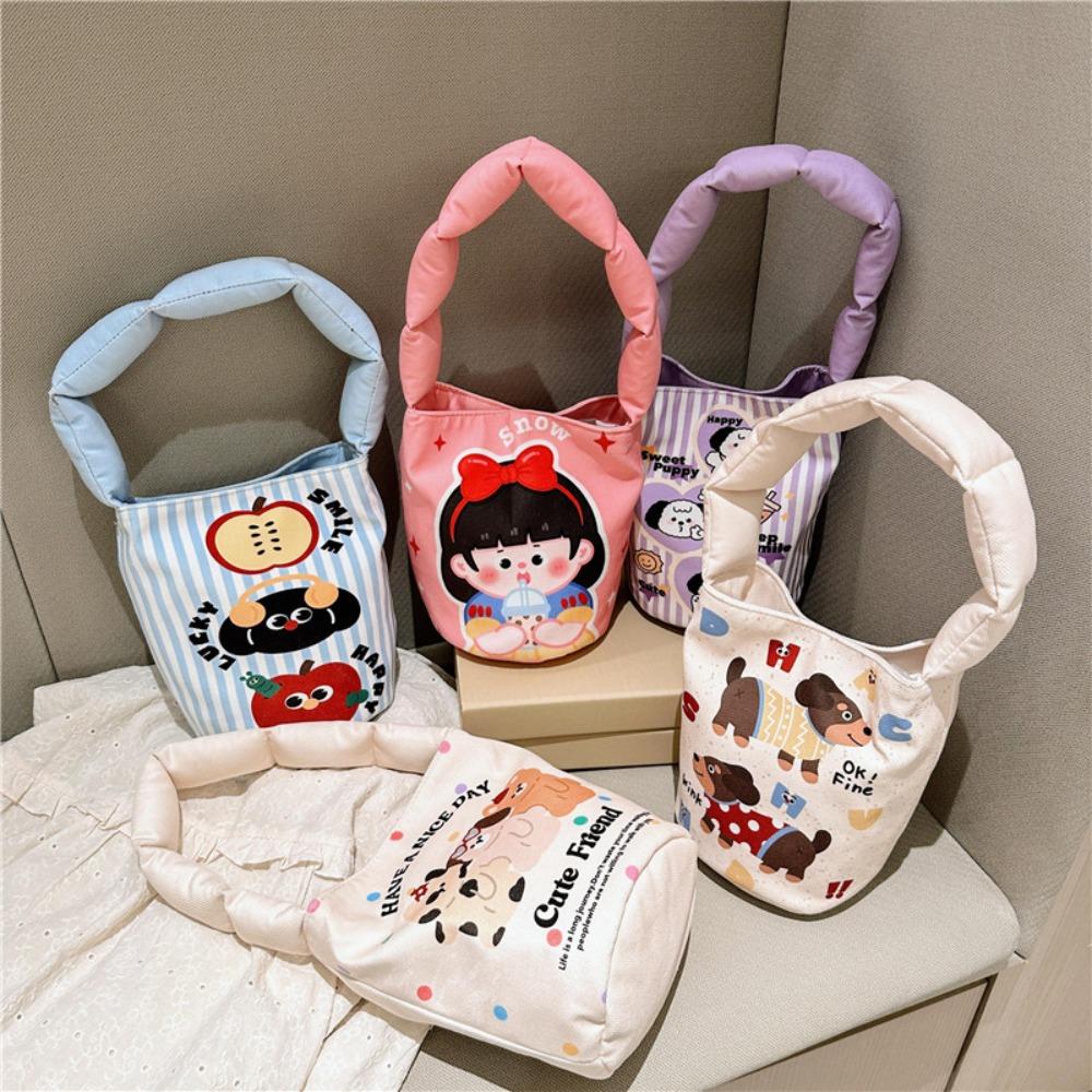Cloth Cartoon Graffiti Print Bag with Cotton Filled Handle Snap Handbags Lovely Lunch Bag
Cloth Cartoon Graffiti Print Bag with Cotton Filled Handle Snap Handbags Lovely Lunch Bag