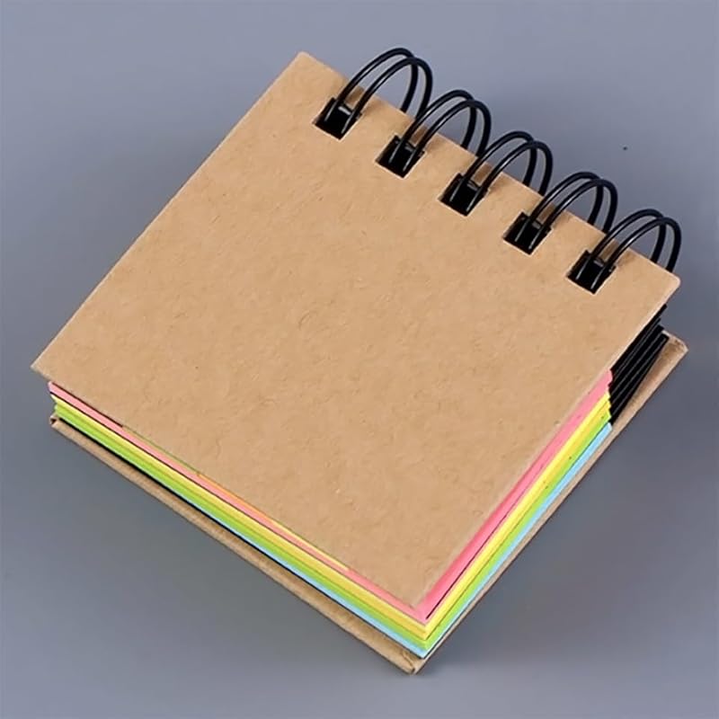 GLUN 7x5cm Self-Sticky Notepad, Fluorescent Colour Sticky Notes with Spiral Binding Portable Page with Markers Index Tab 75
GLUN 7x5cm Self-Sticky Notepad, Fluorescent Colour Sticky Notes with Spiral Binding Portable Page with Markers Index Tab 75