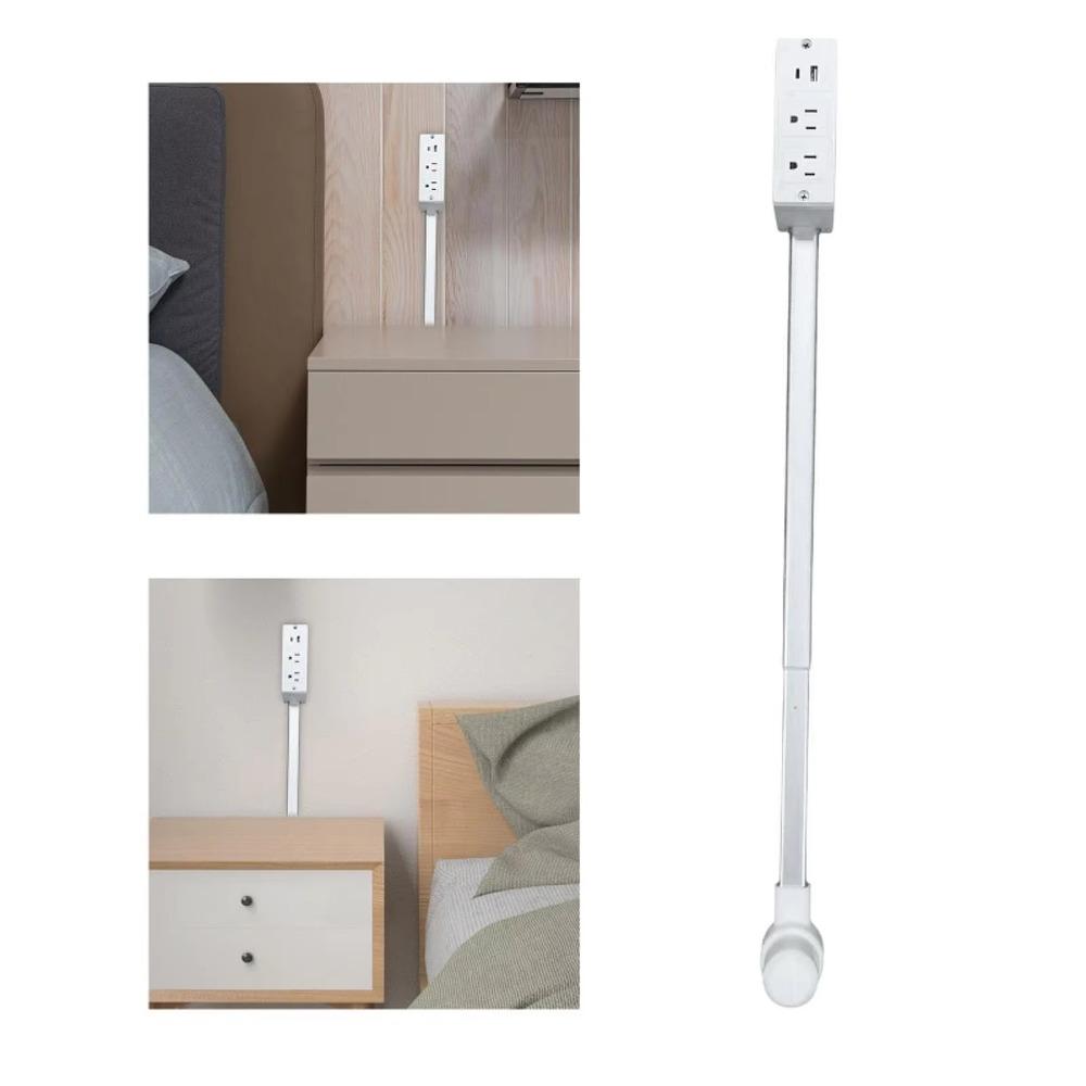 Rotates 180° Electrical Outlet Extender Adjustable Length Flat Plug Power Strip for NightStand білий
Rotates 180° Electrical Outlet Extender Adjustable Length Flat Plug Power Strip for NightStand білий