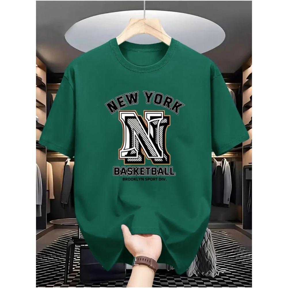 Fashionable Summer Men s Letter Printed Comfortable and Breathable Round Neck T-shirt Outdoor Casual Top S
Fashionable Summer Men s Letter Printed Comfortable and Breathable Round Neck T-shirt Outdoor Casual Top S