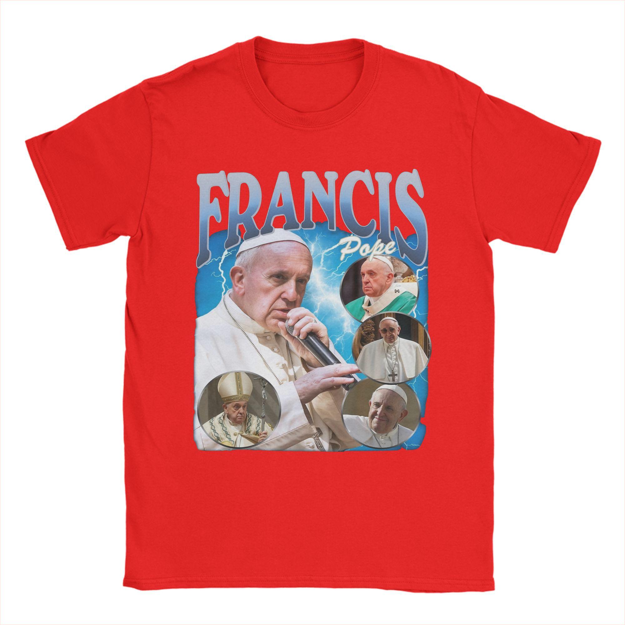 Pope Francis Mens T Shirt Vintage Tees Short Sleeve Round Neck TShirt Cotton Big Size Tops S
Pope Francis Mens T Shirt Vintage Tees Short Sleeve Round Neck TShirt Cotton Big Size Tops S