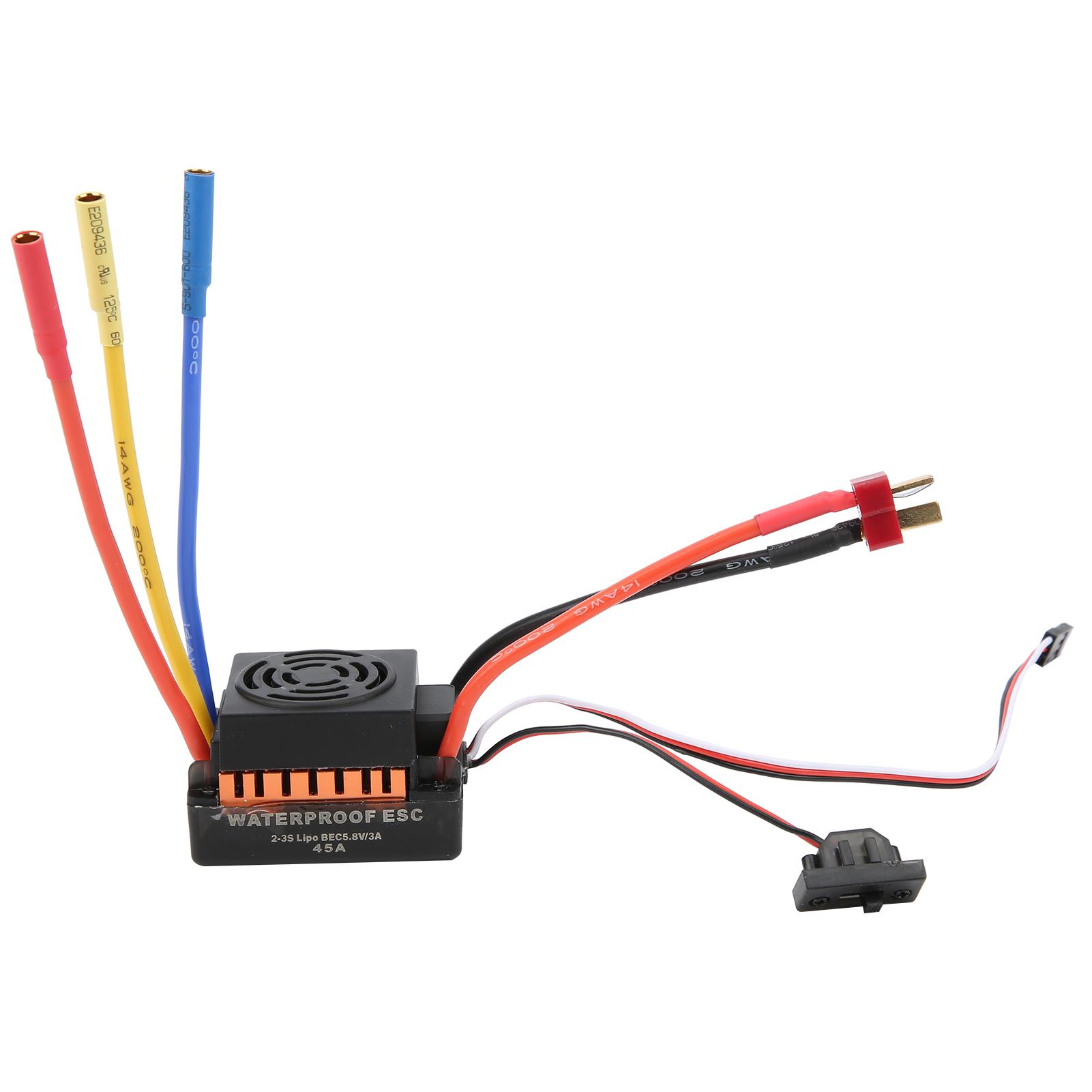 RC ESC 45A Waterproof Electronic Speed Controller Accessory Parts for 1/10 RC Car ModelOrange
RC ESC 45A Waterproof Electronic Speed Controller Accessory Parts for 1/10 RC Car ModelOrange