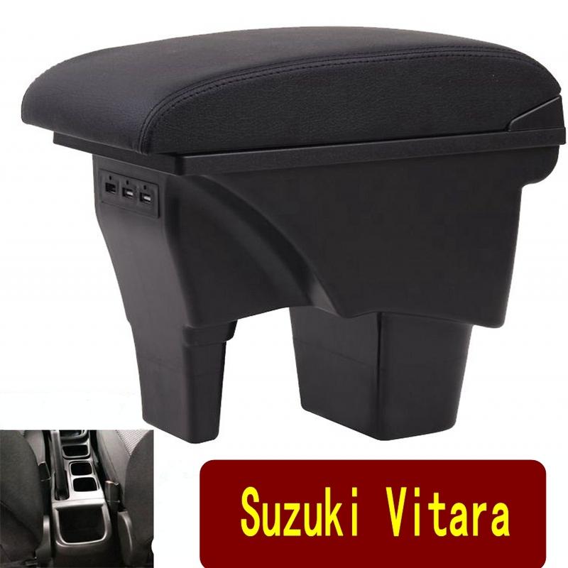 For Suzuki Vitara armrest box universal car center console caja modification accessories double raised with USB Black white lines
For Suzuki Vitara armrest box universal car center console caja modification accessories double raised with USB Black white lines