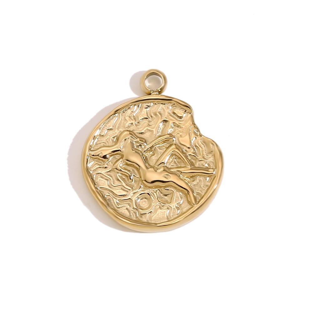 MamacitaSlay 316L Stainless Steel Vintage Zodiac Coin Charms 18K Gold Plated Waterproof Jewelry For DIY Necklace Pendant Making
MamacitaSlay 316L Stainless Steel Vintage Zodiac Coin Charms 18K Gold Plated Waterproof Jewelry For DIY Necklace Pendant Making