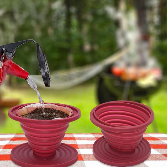 Yousheng Collapsible Coffee Filter Funnel Heat Resistant Silicone Coffee Funnel Portable Coffee Brewing Tools синій
Yousheng Collapsible Coffee Filter Funnel Heat Resistant Silicone Coffee Funnel Portable Coffee Brewing Tools синій
