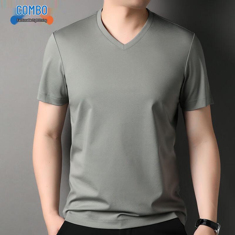 Kangbo Men s V-Neck Linen Blend Short-Sleeve T-Shirt 48/M
Kangbo Men s V-Neck Linen Blend Short-Sleeve T-Shirt 48/M