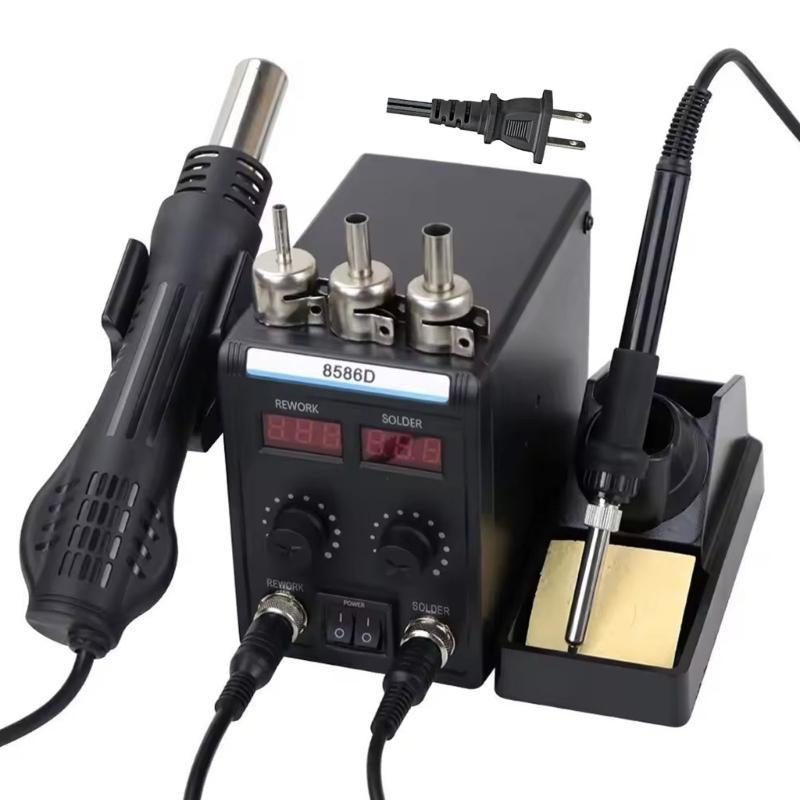 Digital Soldering Station with Double Display Adjustable Temperature 100°C-450°C Electric Soldering Iron Station 1
Digital Soldering Station with Double Display Adjustable Temperature 100°C-450°C Electric Soldering Iron Station 1