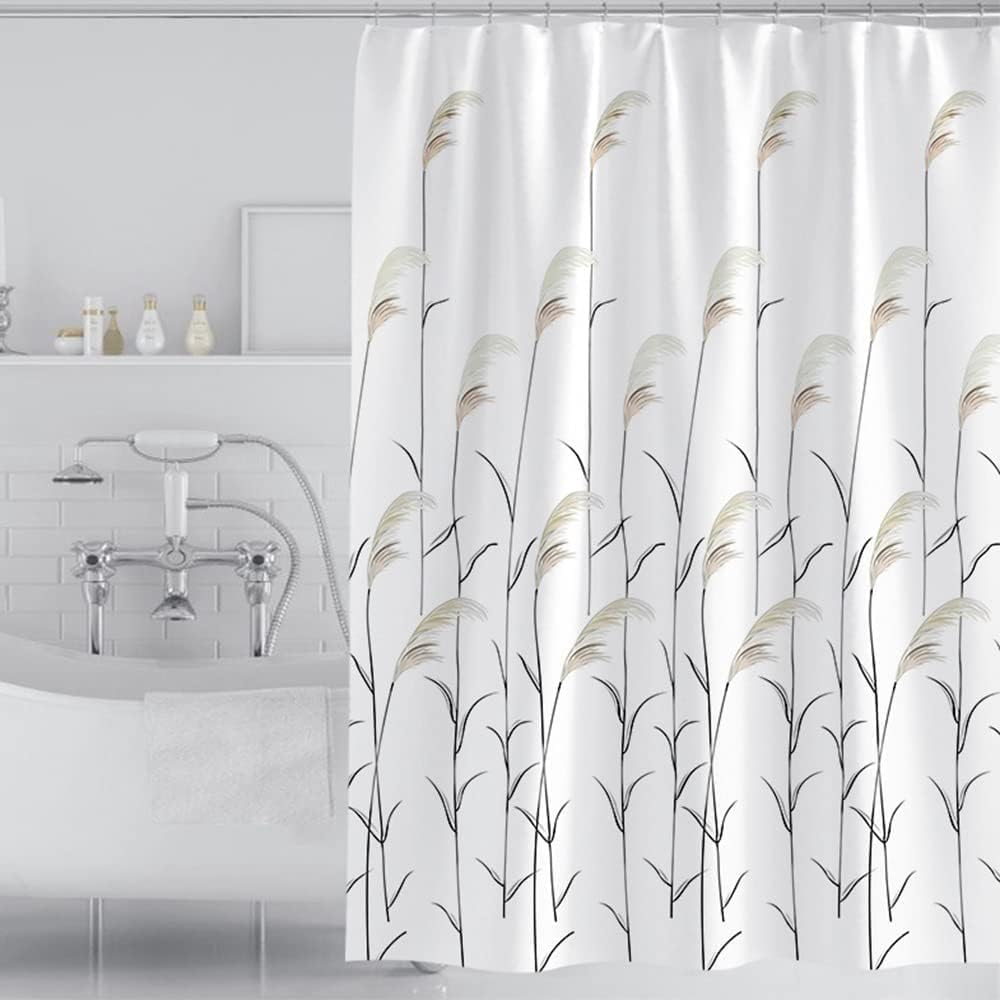 1Pc Luo Wenji Reed Shower Curtain Plant White Shower Curtain Mildew-Proof 3D Bathroom Shower Curtain Waterproof Fabric With Hook W60H190(CM)-1 Pcs
1Pc Luo Wenji Reed Shower Curtain Plant White Shower Curtain Mildew-Proof 3D Bathroom Shower Curtain Waterproof Fabric With Hook W60H190(CM)-1 Pcs