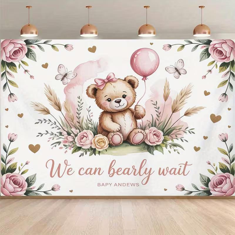 2D Boho Teddy Bear Backdrop Pampas Grass & Pink Roses Studio Photography Background 47.2x31.5inch/120*80cm
2D Boho Teddy Bear Backdrop Pampas Grass & Pink Roses Studio Photography Background 47.2x31.5inch/120*80cm