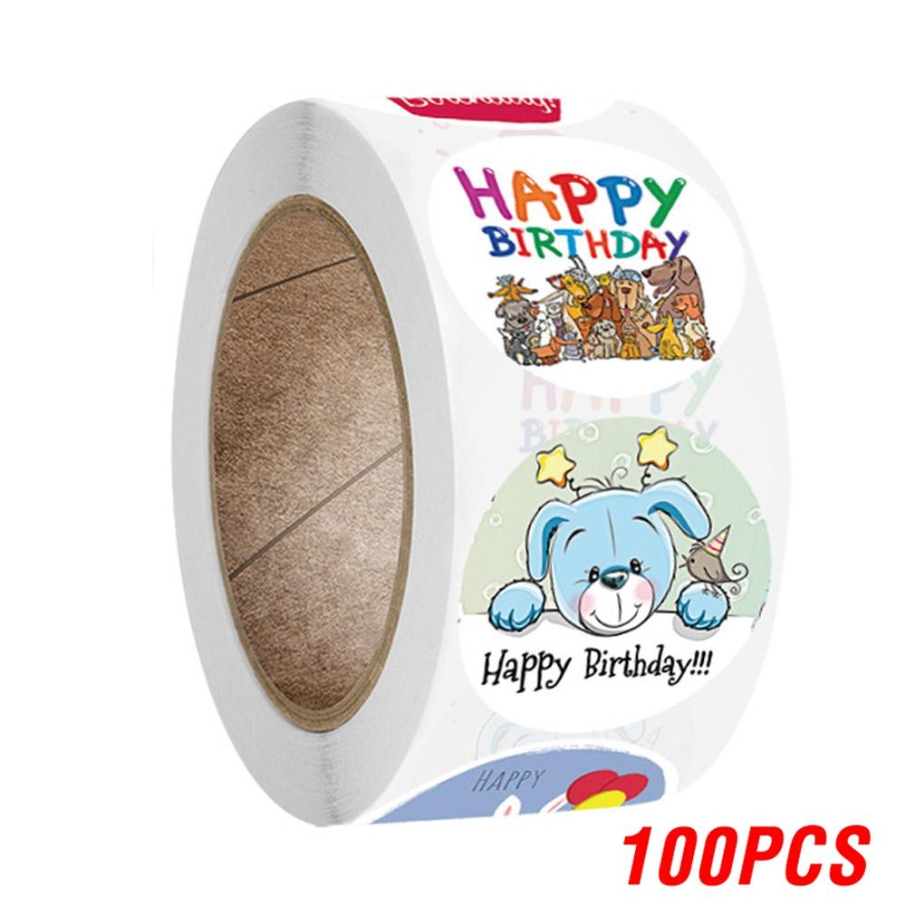 100-500pcs Cute Happy Birthday Sticker Birthday Gift Decoration Label Sealing Balloon Cake Label Packaging Scrapbook Sticker
100-500pcs Cute Happy Birthday Sticker Birthday Gift Decoration Label Sealing Balloon Cake Label Packaging Scrapbook Sticker