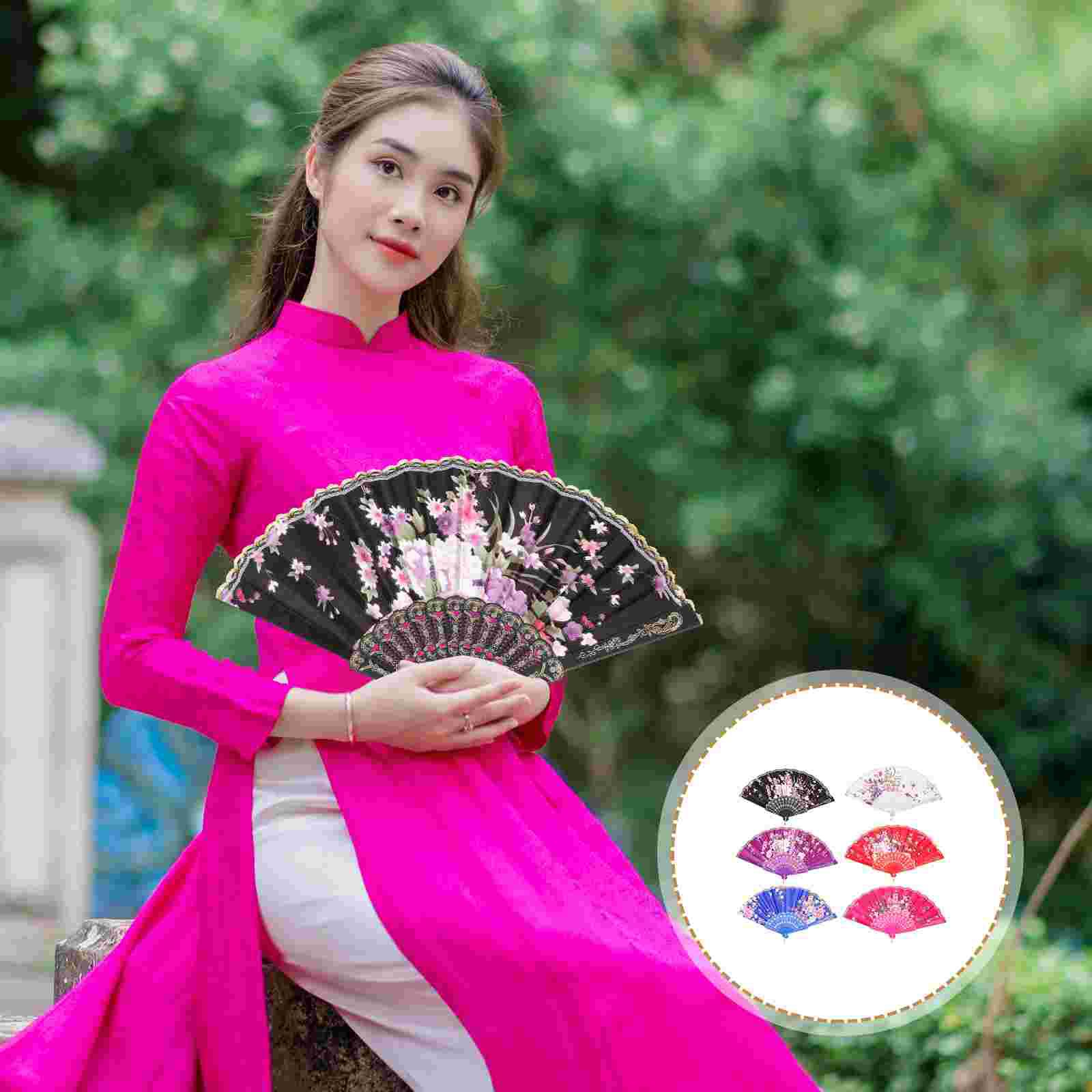 6 шт. декоративный шелковый веер складной двухсторонний ручной ручной ручной для танцевальной вечеринки винтажный 40x22cm
6 шт. декоративный шелковый веер складной двухсторонний ручной ручной ручной для танцевальной вечеринки винтажный 40x22cm