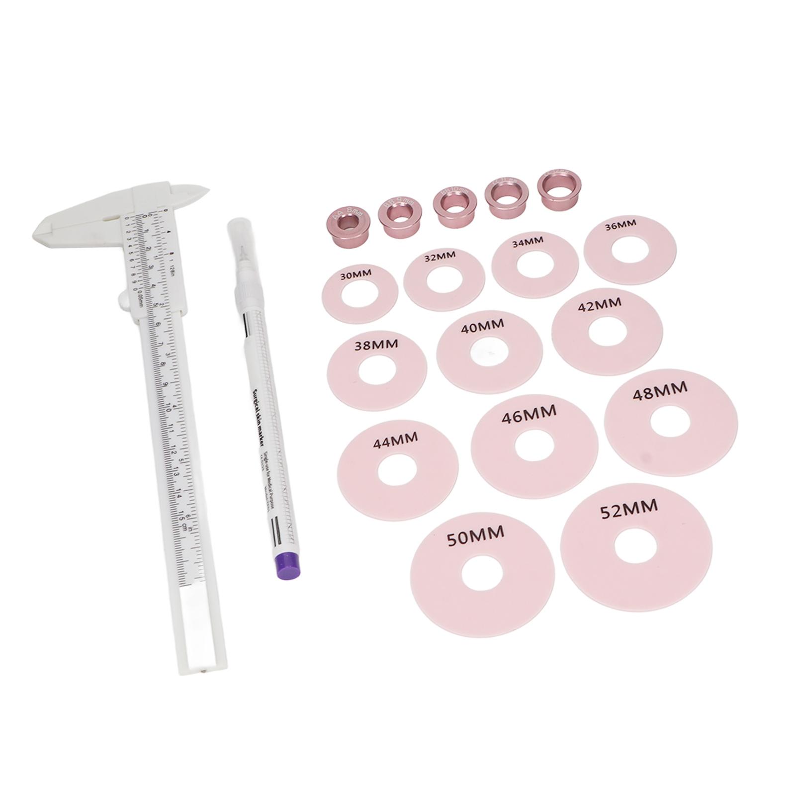 Nipple Areola Measurements Set 12pcs Silicone Rings Marking Pen 3D Areola Tattoo Scale Ruler
Nipple Areola Measurements Set 12pcs Silicone Rings Marking Pen 3D Areola Tattoo Scale Ruler