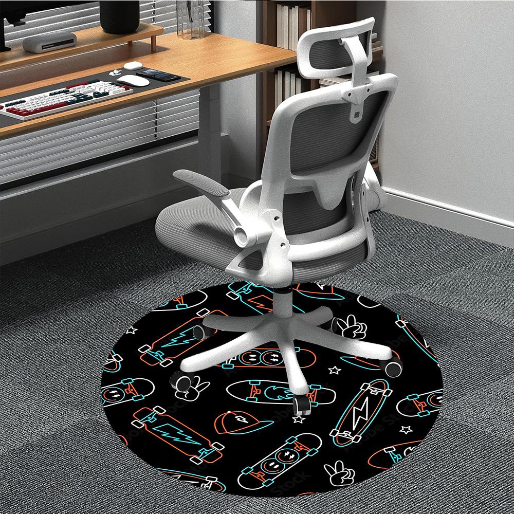 1pc Skateboard Neon Office Round Area Rug, Indoor Mat Suitable ForOffice, Under Office Chairs Bedroom Living Room Home Decor, Room Decot092 80cm by 80cm
1pc Skateboard Neon Office Round Area Rug, Indoor Mat Suitable ForOffice, Under Office Chairs Bedroom Living Room Home Decor, Room Decot092 80cm by 80cm