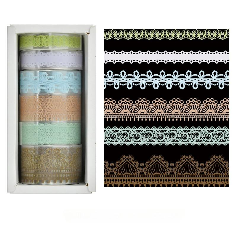 6 рулонов ретро кружево ПЭТ васи лента для украшения дневника Washitape Cinta Adhesiva Decorativa Скрапбукинг принадлежности малярный скотч
6 рулонов ретро кружево ПЭТ васи лента для украшения дневника Washitape Cinta Adhesiva Decorativa Скрапбукинг принадлежности малярный скотч