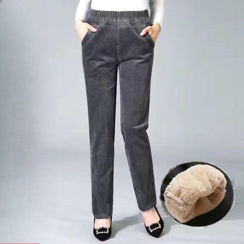 Вельветовые брюки, Женские, Осень и Зима Новый Стиль, Утепленные бархатом, С высокой талией, Стройнящие, Свободные, Брюки прямого кроя с полосатым вельветом 4XL 150-80kg
Вельветовые брюки, Женские, Осень и Зима Новый Стиль, Утепленные бархатом, С высокой талией, Стройнящие, Свободные, Брюки прямого кроя с полосатым вельветом 4XL 150-80kg