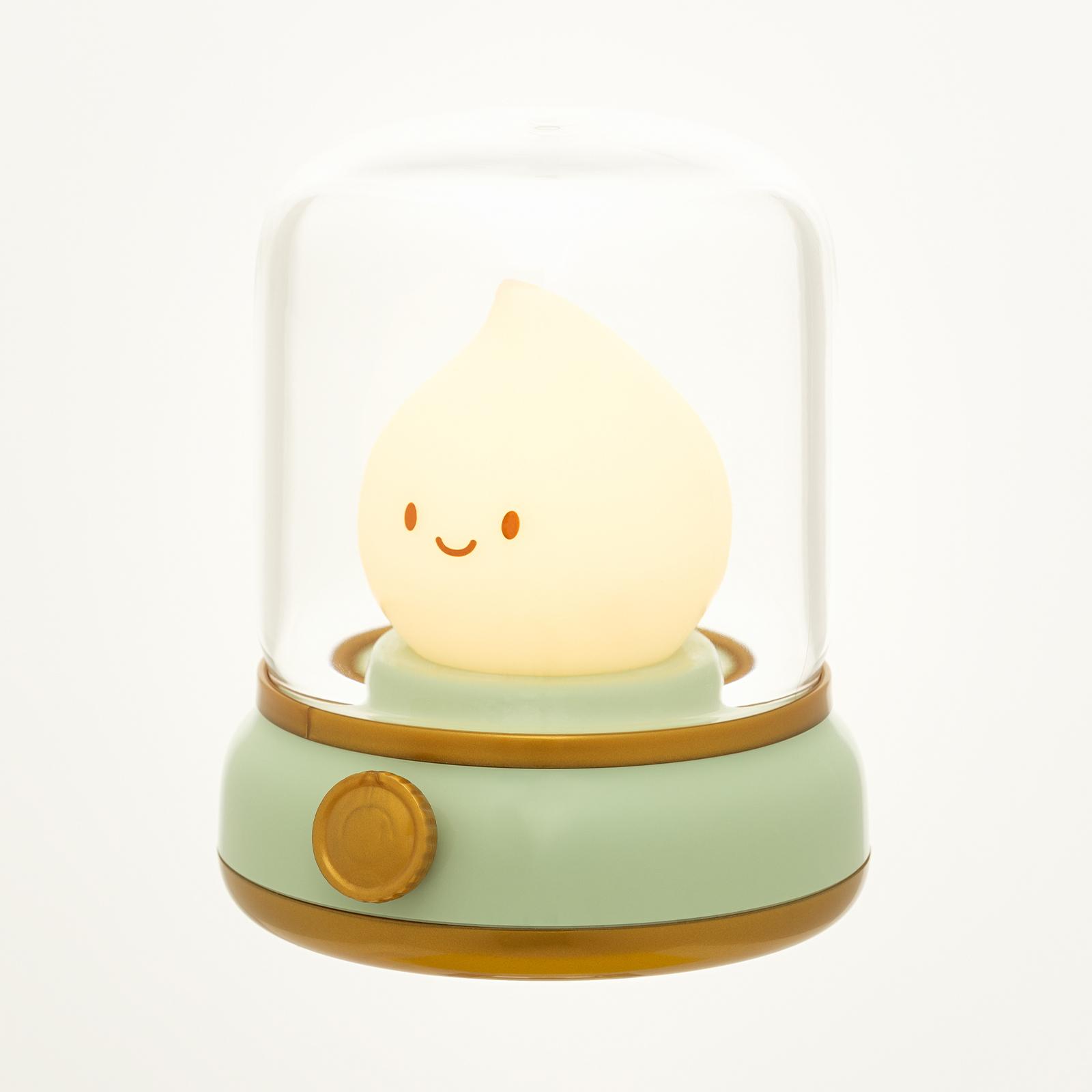 Мини Настольный Светодиодный Ночник Креативный USB Перезаряжаемый Портативный Мультяшный Настольный Светильник для Кофейного Бара Домашнего Декора зелёный