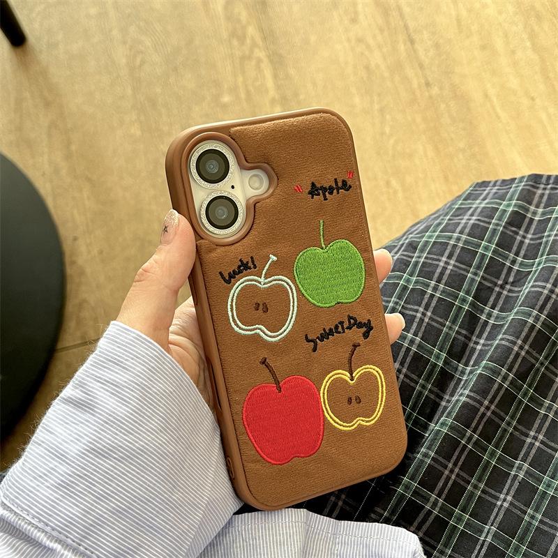 Brown Fabric Embroidery Apple Case for iPhone 17 Pro Max - Drop-proof Protection for Autumn and Winter iPhone 16 Pro
Brown Fabric Embroidery Apple Case for iPhone 17 Pro Max - Drop-proof Protection for Autumn and Winter iPhone 16 Pro