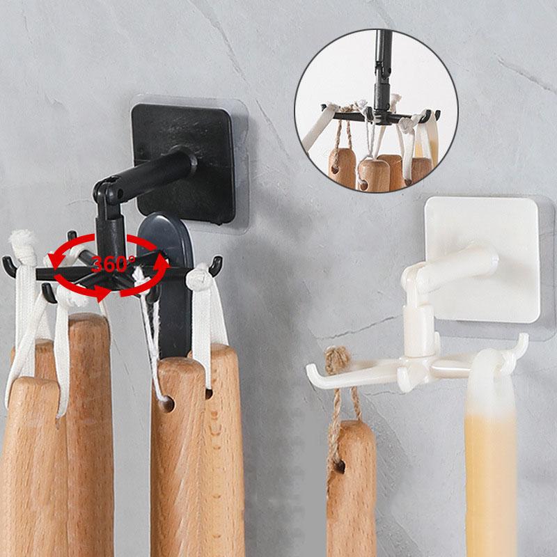 1/2/3Pcs Black/White Kitchen Rotating Punch-free Wall-mounted Shelf Rotating Hooks Pot Shovel Nail-free Adhesive Hook Rack
1/2/3Pcs Black/White Kitchen Rotating Punch-free Wall-mounted Shelf Rotating Hooks Pot Shovel Nail-free Adhesive Hook Rack