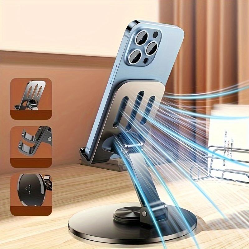 360 Degree Rotating Full Metal Universal Stand for Mobile Phones and Tablets with Adjustable Height and Stable Base 9*11*3.5cm сірий
360 Degree Rotating Full Metal Universal Stand for Mobile Phones and Tablets with Adjustable Height and Stable Base 9*11*3.5cm сірий