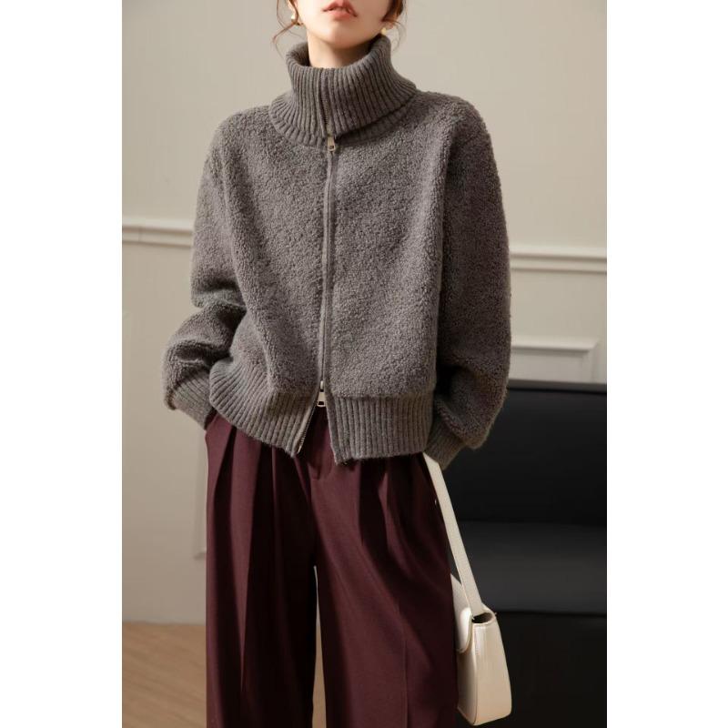 Осень и зима новый кардиган из вязаной овечьей шерсти с большим лацканом на двойной молнии женский в универсальном стиле для ленивого ношения One size
Осень и зима новый кардиган из вязаной овечьей шерсти с большим лацканом на двойной молнии женский в универсальном стиле для ленивого ношения One size